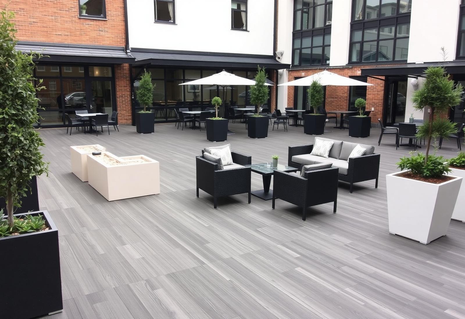 Elements composite premium composite decking lifestyle photograph