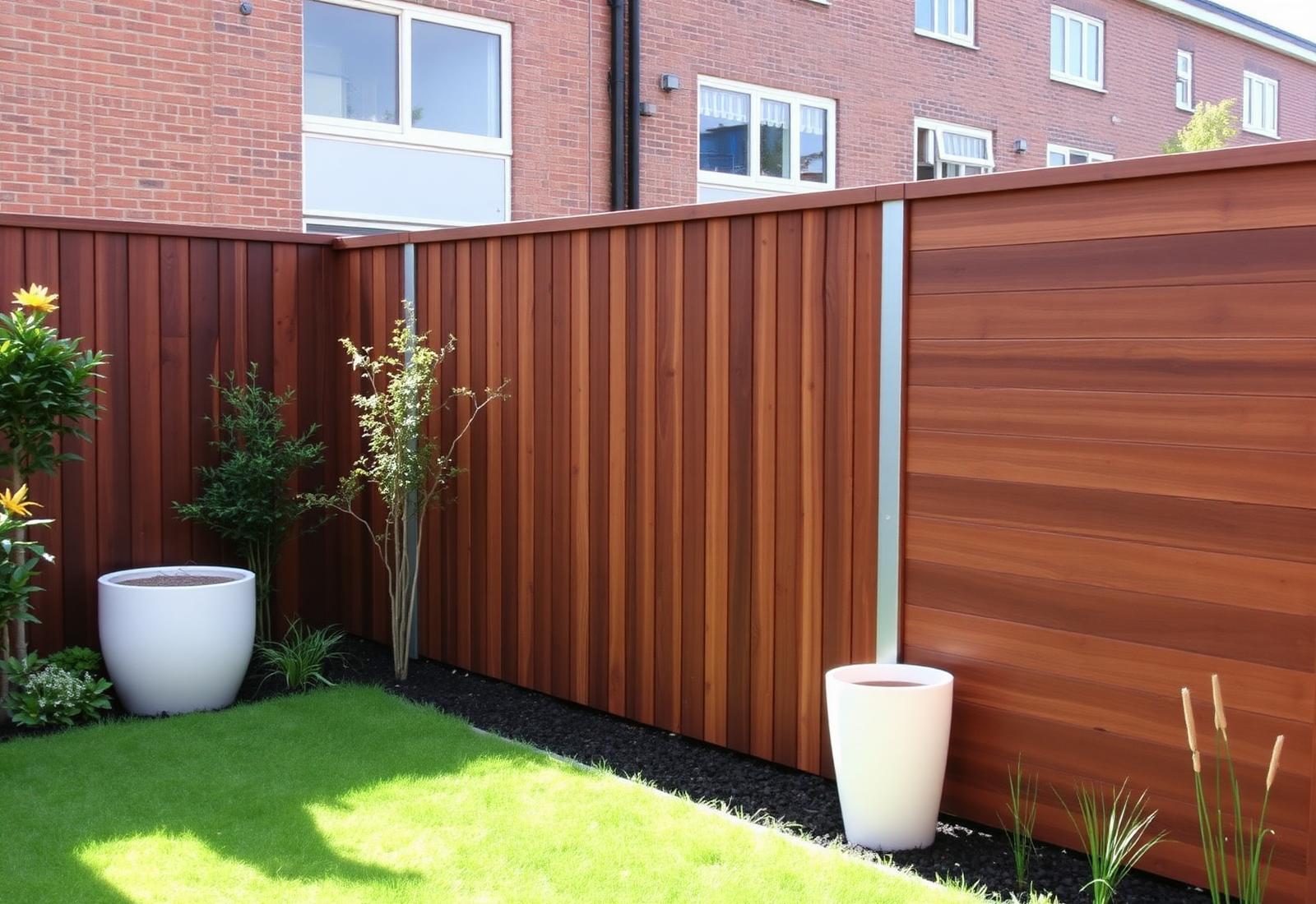 A private modern garden in Leeds — completed fencing project in Leeds